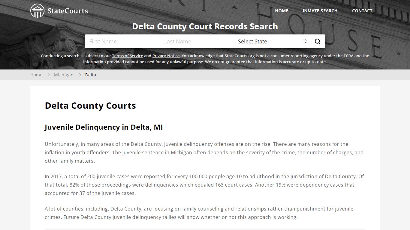 Delta County, MI Courts - Records & Cases - StateCourts